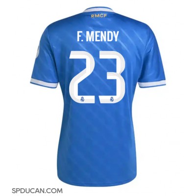 Muški Nogometni Dres Real Madrid Ferland Mendy #23 Rezervni 2025-26 Kratak Rukav Muški Nogometni Dres Real Madrid Ferland Mendy #23 Rezervni 2025-26 Kratak Rukav